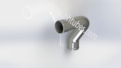 SS Marine Coolant Tube 2" x 2 1/4" Diameter  (Starboard) Type 316SS, SKU BHM1246R