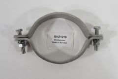 SS Peterbilt 5"Exhaust Bracket (2) Outer Clamps, 3/8" - 2pc set w/ hardware (Replaces OEM# 14-00924), SKU BHZ1219GR
