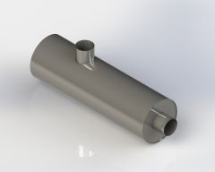 SS Exhaust Muffler, M-158A (Replaces OEM# 04-22804), SKU FLE0422804