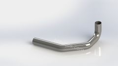 SS Exhaust Pipe, 5" Diameter (Replaces OEM# 04-17553-004, 04-17553-005) *Oversized*, SKU FLE17553-004