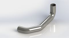 SS Exhaust Pipe, 5" Diameter (Replaces OEM# 04-17553-014, 04-17553-015) *Oversized*, SKU FLE17553-014