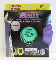Purple/Green 8" Airway Secondary Cutting Wheel Cloth Zephyr AWP 58-8SC, SKU 012-Z013