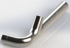 SS Exhaust Y Pipe, 5" Diameter (Replaces OEM# K180-18936), SKU KWE18936
