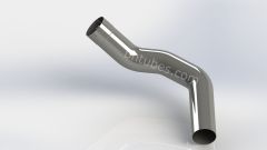 SS Exhaust Tube, 5" Diameter (Replaces OEM# M66-3207R), SKU KWEM663207R