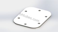 SS Mack Transmission Cover Plate - 6 Holes (Replaces OEM# 412KB213-P3, 21895868), SKU MAZ412KB213-P3
