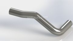 SS Exhaust Pipe, 5" Diameter (Replaces OEM# 04-23854-000), SKU MHE23854