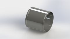 6" Diameter x 6" Straight, beaded ends POLISHED (Replaces OEM# 10551-24), SKU PBI10551-24polish