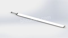 SS Peterbilt Fuel Tank Strap for 23" Diam. Tank - POLISHED (Replaces OEM# 11-03595) ** Oversized Product **, SKU PBZ1103595