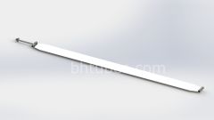 SS Peterbilt Fuel Tank Strap for 26" Diam. Tank, 60" Straight - POLISHED (Replaces OEM# 11-04551-001) Oversized product, SKU PBZ1104551001