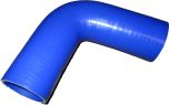 2 1/4" ID Silicone Coolant Hose, 90 Deg. Elbow, Blue, SKU 001-H004-2