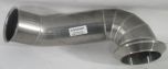 SS Exhaust DPF Elbow 5" Marmon x 4" Flare (Replaces OEM # 5302837), SKU CUE5302837