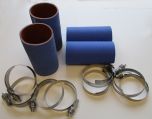 Includes 2 Pcs, 2 1/2" and 3" silicone Hoses and 4 each 2 1/2" and 3" Stainless Steel Constant Torque Clamps