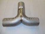 SS Exhaust Y Pipe, 5" Diameter (Replaces OEM# K180-18613), SKU KWE18613