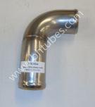 SS Lower Coolant Tube, 2 1/2" Diameter (Replaces OEM# 20402-3504), SKU WS3504