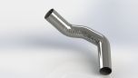 SS Exhaust Tube, 5" Diameter (Replaces OEM# M66-3207R), SKU KWEM663207R