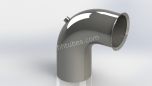 SS Exhaust Turbo Adapter, 5" Diameter (Replaces OEM# 14-13002)  , SKU PBE13002